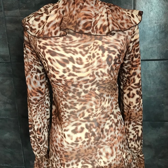 Arden B Flowy, Tie Up, Long-Sleeve Top-Medium - Picture 3 of 4